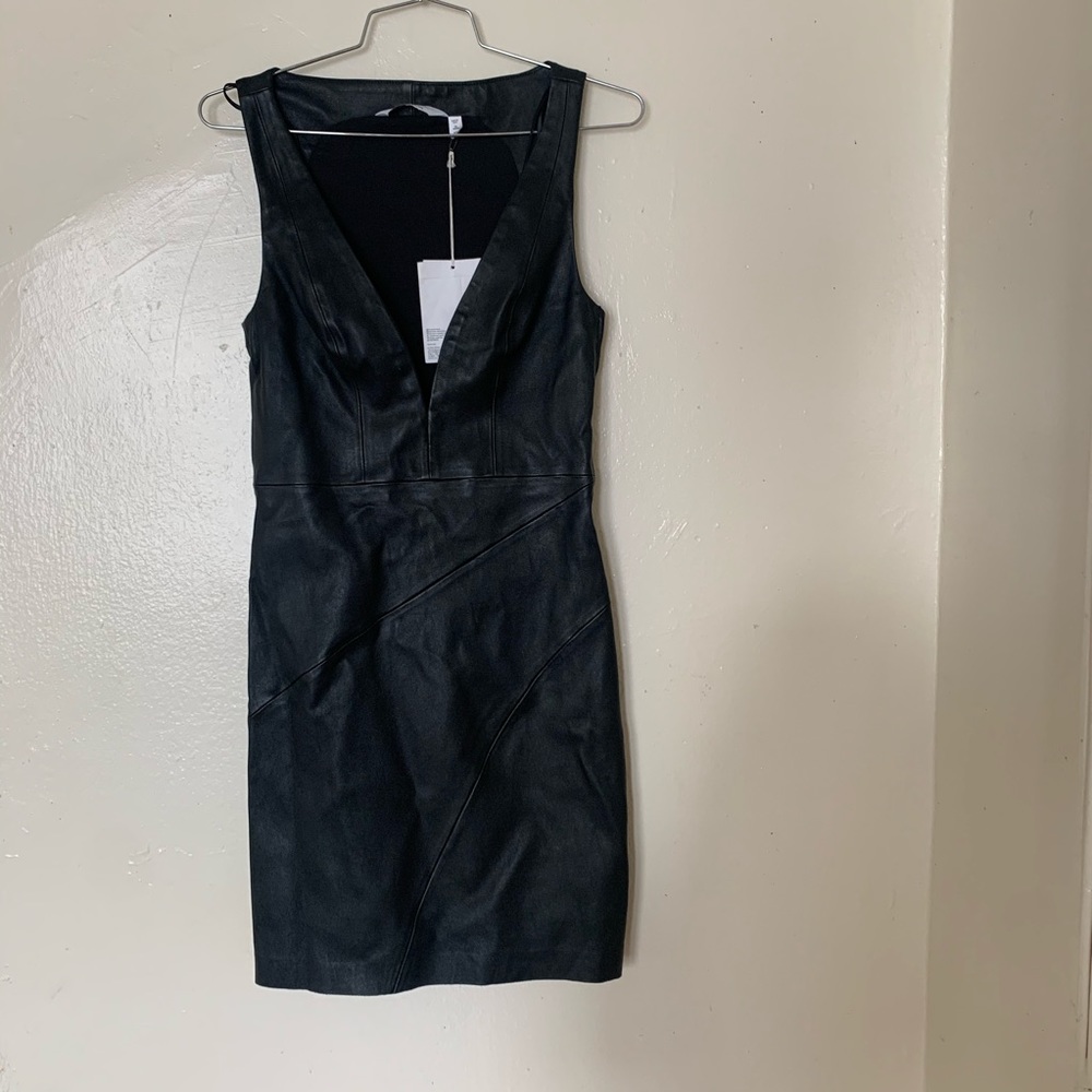 Genuine leather dress